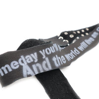 DOUBLE-EYELET DEERSKIN IRREGULAR BELT