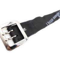 DOUBLE-EYELET DEERSKIN IRREGULAR BELT