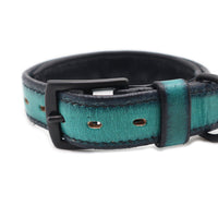 LUXURY DOG COLLAR MEDIUM / HEXAGON STUDS