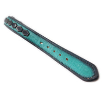 LUXURY DOG COLLAR MEDIUM / HEXAGON STUDS