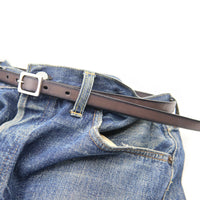 LUXURY GARRISON NALLOW BELT / パティーヌレザー