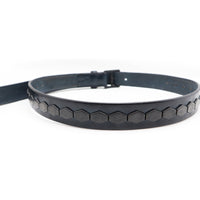 SF HEXAGON STUDS BELT / PATINA×NAVY