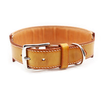 LUXURY GRAYHOUND DOG COLLAR XL / STUDS×PATINA / サドル