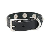 LUXURY DOG COLLAR SMALL / PYRAMID STUDS / ブラック