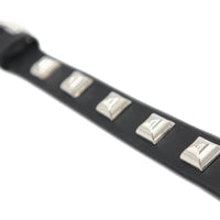 LUXURY DOG COLLAR SMALL / PYRAMID STUDS / ブラック