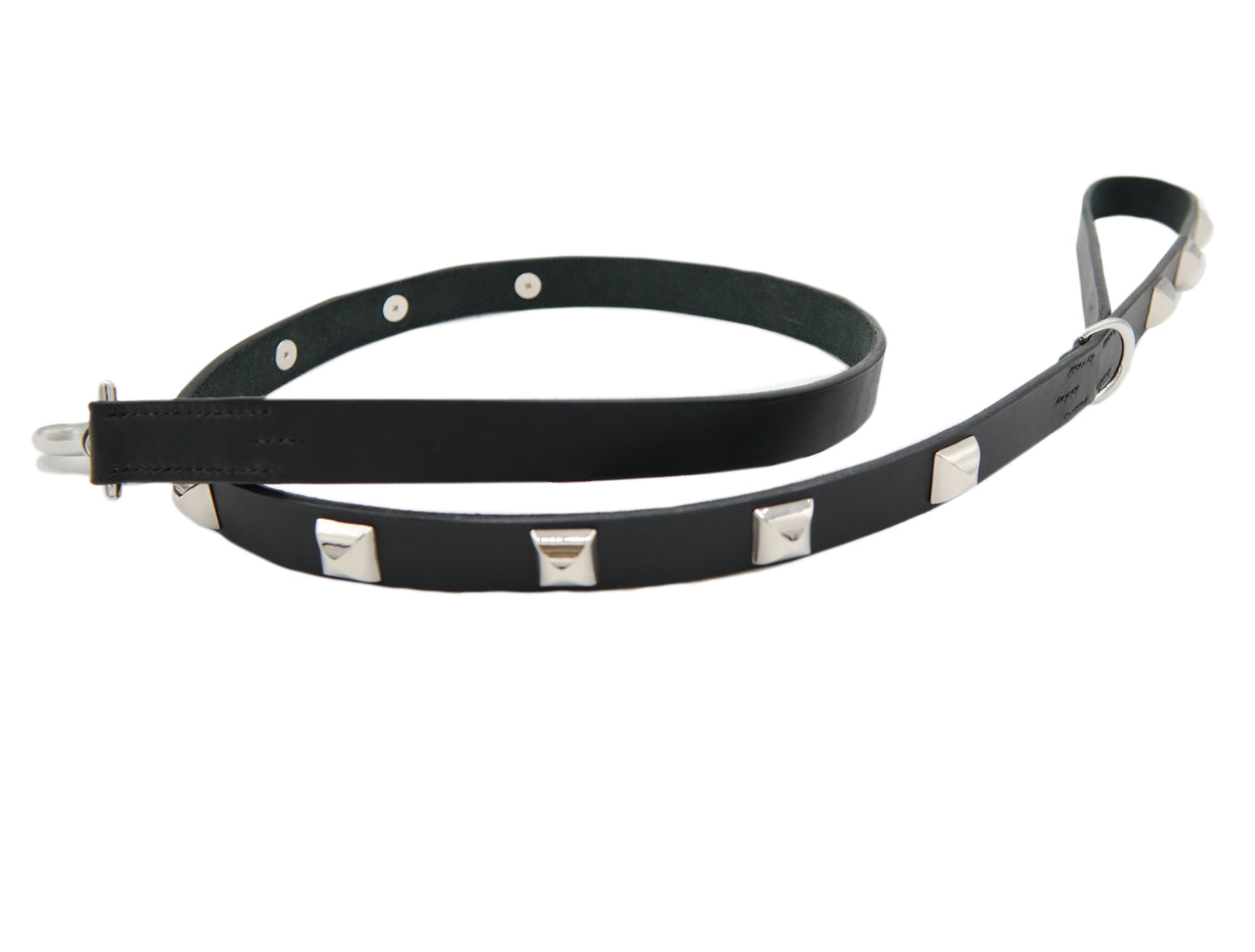 LUXURY DOG LEASH / PYRAMID STUDS / ブラック – AMUBIS
