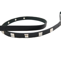 LUXURY DOG LEASH / PYRAMID STUDS / ブラック