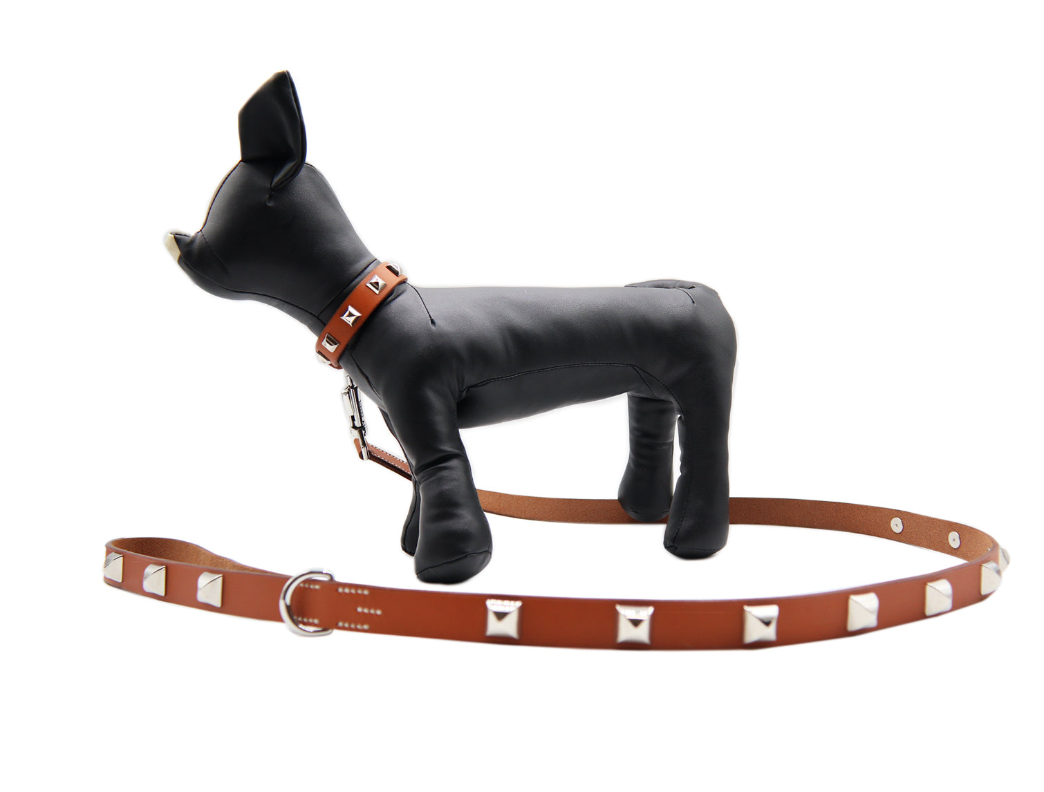 LUXURY DOG LEASH / PYRAMID STUDS / オレンジ – AMUBIS