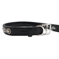 LUXURY DOG COLLAR LARGE / STUDS / ブラック