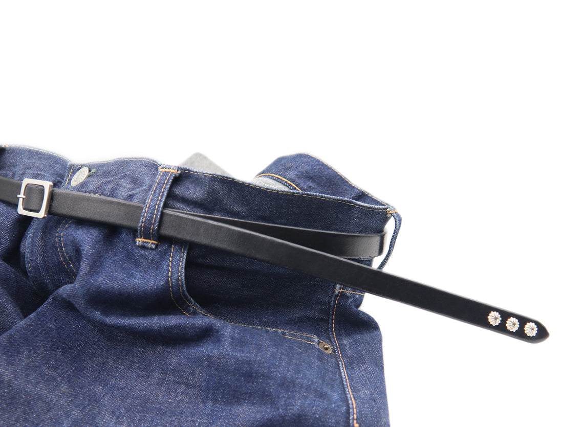 LUXURY GARRISON NALLOW BELT / KOKOPELLI CONCHO Ⅲ / ブラック
