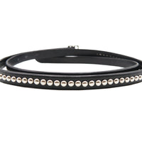 LUXURY GARRISON NALLOW BELT / STUDS / ブラック