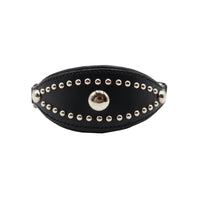 LUXURY GREYHOUND CHOKE COLLAR SMALL / STUDS / ブラック