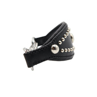 LUXURY GREYHOUND CHOKE COLLAR SMALL / STUDS / ブラック