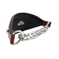 LUXURY GREYHOUND CHOKE COLLAR SMALL / STUDS×PATINA / ダークブラウン