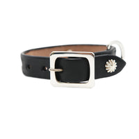 LUXURY DOG COLLAR SMALL / KOKOPELLI CONCHO / ブラック