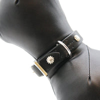 LUXURY DOG COLLAR SMALL / KOKOPELLI CONCHO / ブラック