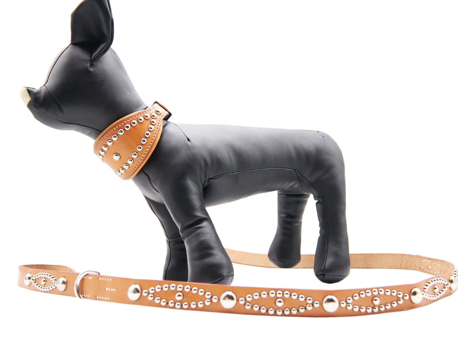 LUXURY DOG LEASH / STUDS / ナチュラル – AMUBIS