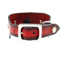 LUXURY GRAYHOUD DOG COLLAR SMALL / KOKOPELLI CONCHO / レッド
