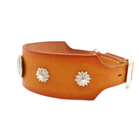 LUXURY GRAYHOUD DOG COLLAR SMALL / KOKOPELLI CONCHO Ⅱ/ サドル